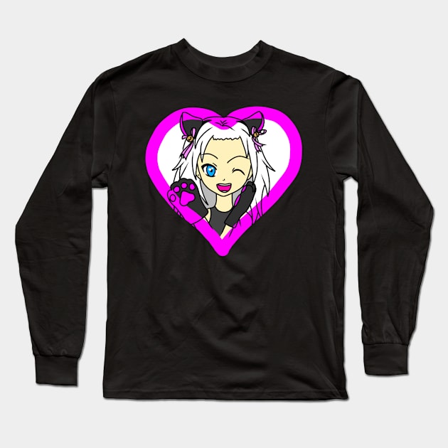 Super Genki Neko Kevin-Chan Long Sleeve T-Shirt by CelticDragoness